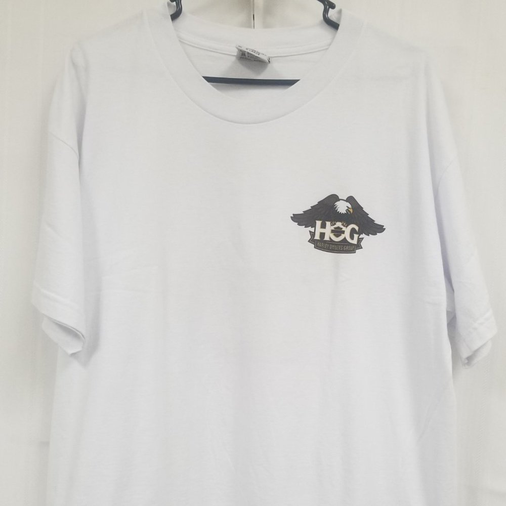 Sz XL Union Made White Hog Chapter T-Shirt